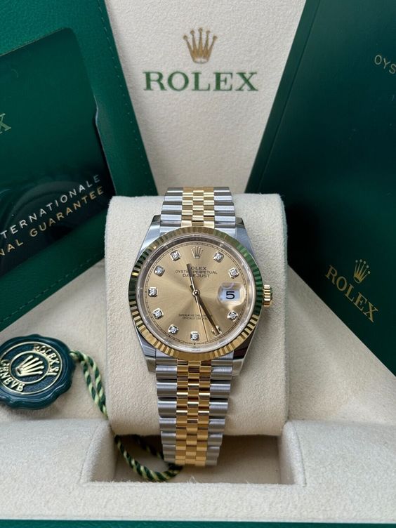 ROLEX DATE JUST CHAMPAGNE